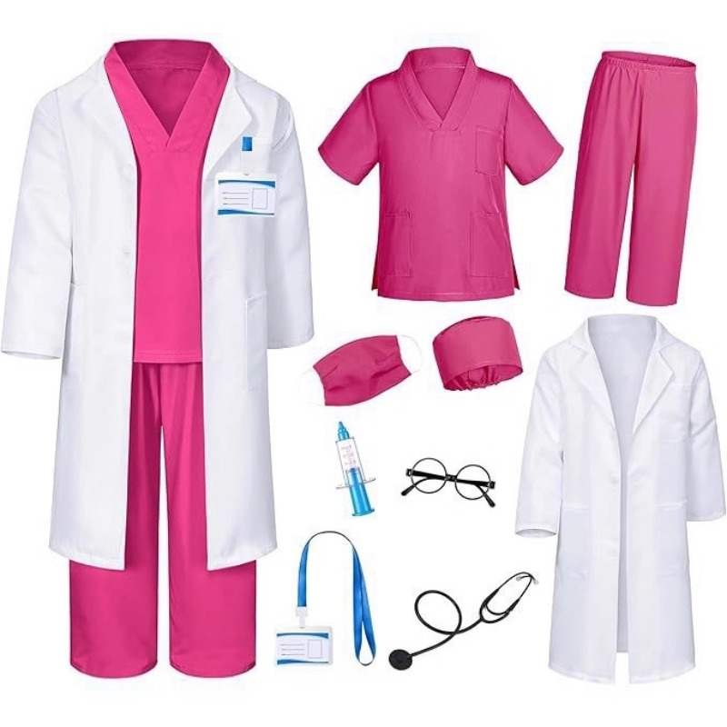Kids Toys Play - Kids Doctor Nurse Costume White Coat