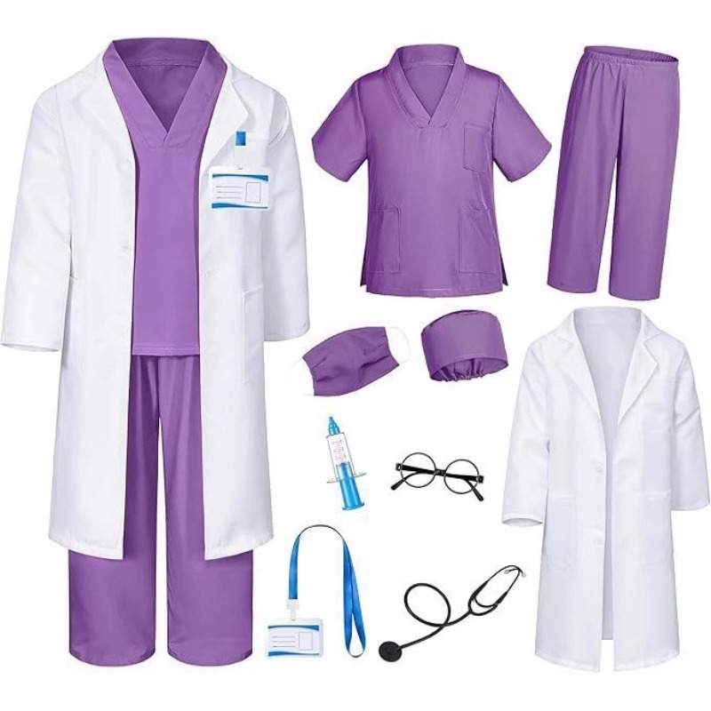 Kids Toys Play - Kids Doctor Nurse Role-Play Set White