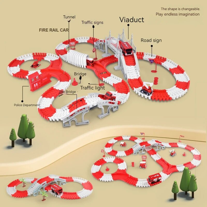 Fire Engine Track Assembling C - огляд і ціна Sandbox Play Set