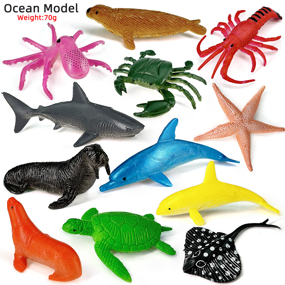 12pcs Ocean Sea Life Set Anima - огляд і ціна Sandbox Play Set