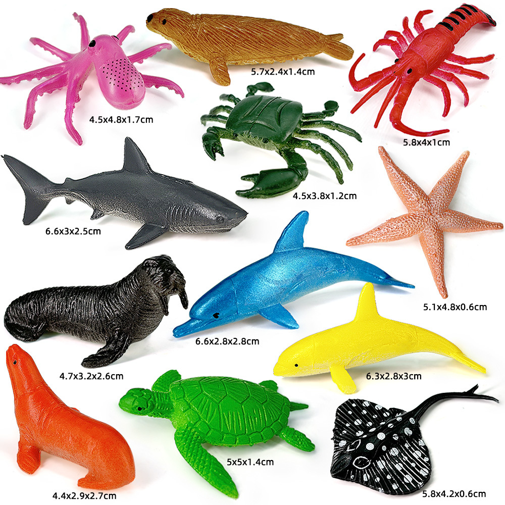 12pcs Ocean Sea Life Set Anima - огляд і ціна Sandbox Play Set