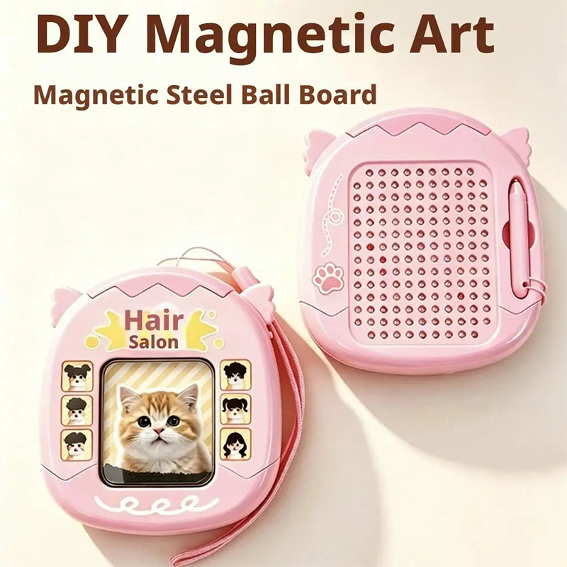 Diy Cat Hairstyle Magnetic Toy - огляд і ціна Magnetic Drawing Board