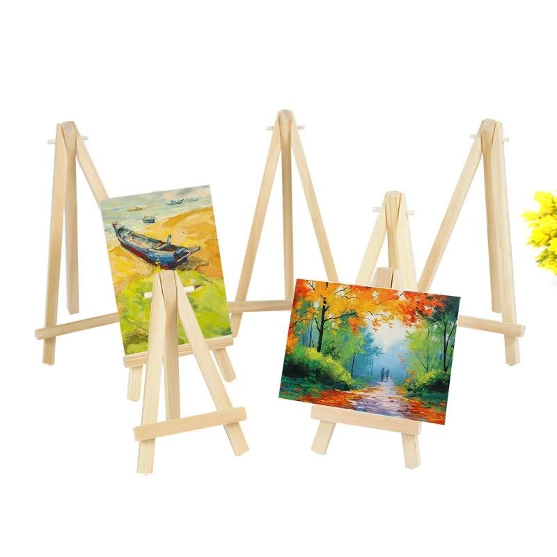 10Pcs Wood Mini Easel Frame Tr - огляд і ціна Kids Art Easel