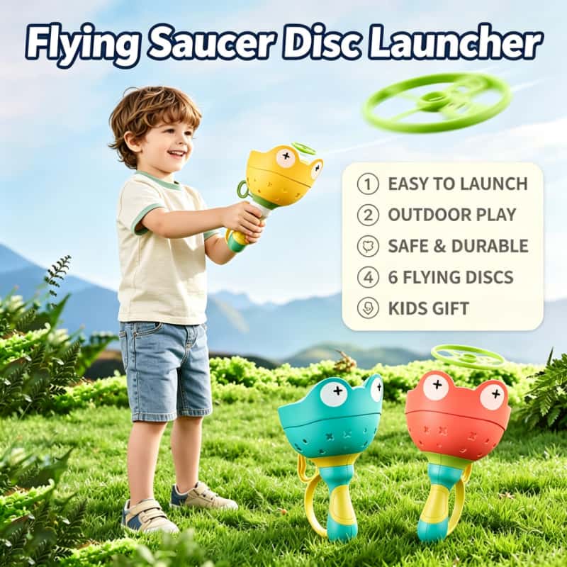 Flying Saucer Disc Launcher Ki - огляд і ціна Kids Toys Usa
