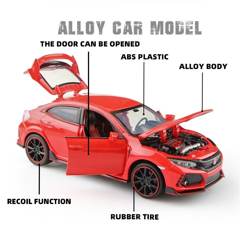 Honda Civic Type R JDM Simulat - огляд і ціна Kids Toys Usa